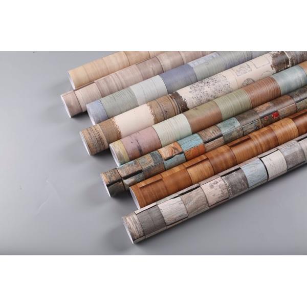 Meubles Largeur 1400 mm Feuille de bois en PVC opaque pour MDF Film de décoration de porte sous vide