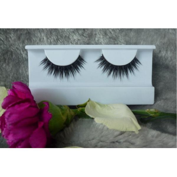 Professional Black Natural False Eyelashes With Synthetic Fibre