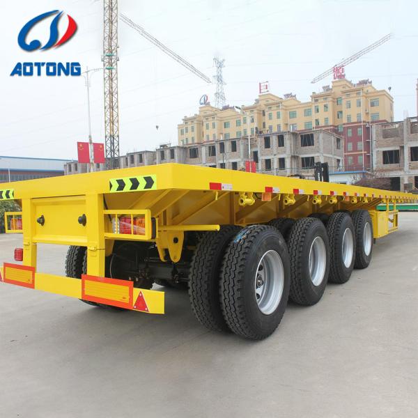 2/3/4 Axles 20FT/40FT/45FT 40tons 60tons Flatbed/Platform Container Cargo Transport Semi Truck Trailer