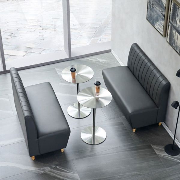 Metal Durable Round Table With Foldable Dining Chair Simple Outdoor Table and Chairs for Restaurant