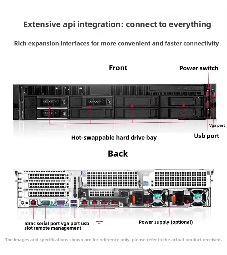 For PowerEdge R760xs 2U Rack Server Dual 5th Gen Intel Xeon 16 DIMMs 32 Cores PCIe Gen5 DDR5 Virtualization in Stock