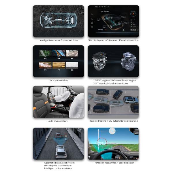 Panoramic Sunroof 195km/H Haval Dargo 2022 SUV 4x4 2.0T 5 Seats 5 Doors