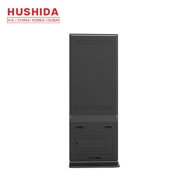 Straight Floor Standing LCD Advertising Display HD Screen Network Solution