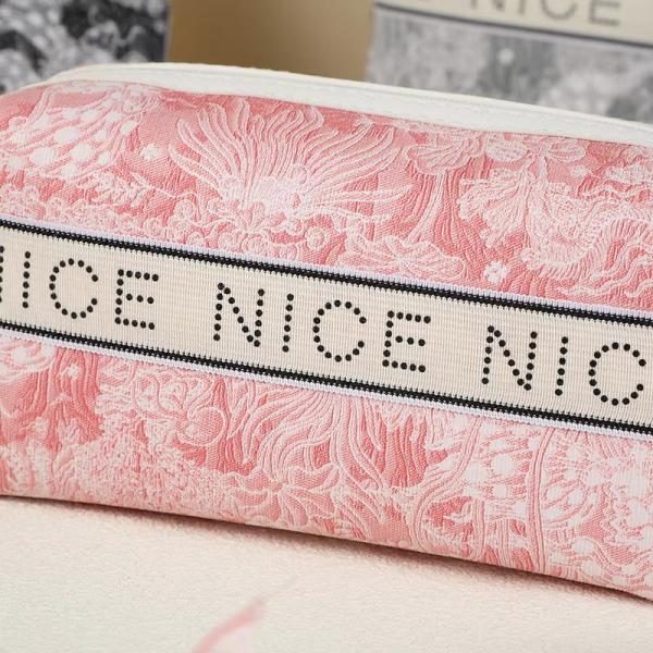 Tools Storage Eco Burlap Makeup Bag Letter Printed Bolsa De Maquillaje for Women Bags