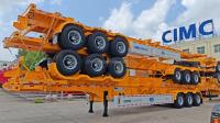 CIMC 2 essieu 3 essieu 20ft 40ft conteneur squelettique