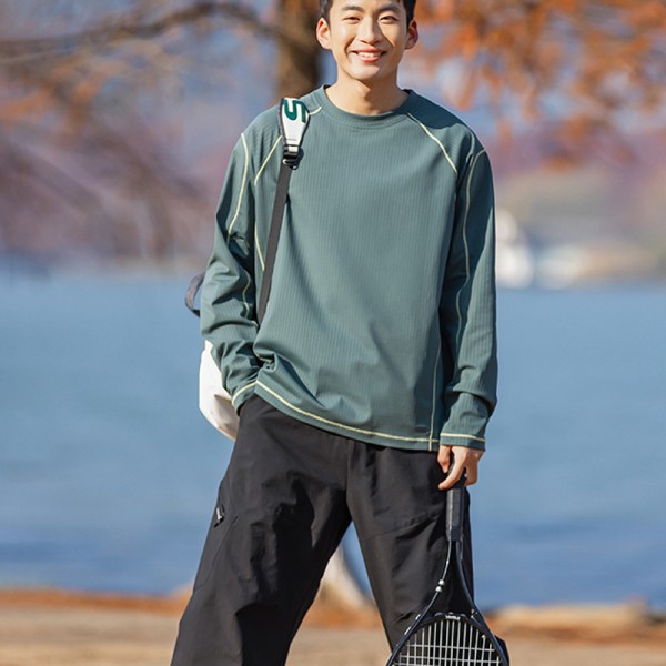 Quick Dry Antibacterial Tennis Golf Long Sleeve Knit Top | Custom OEM ODM Sport Tee