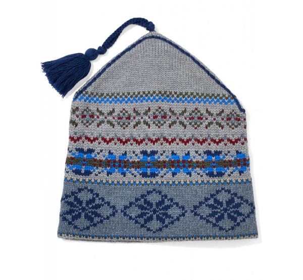 Women ' S Knit Beanie Hats Ski Jacquard Type Fairisle Pattern 7GG Gauge