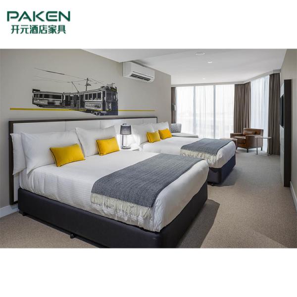 Ровные поверхностные современные наборы спальни мебели гостиницы