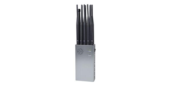 Do inibidor Handheld do sinal de 10 antenas tampa de nylon 4G 5G WIFI GPS AC110V