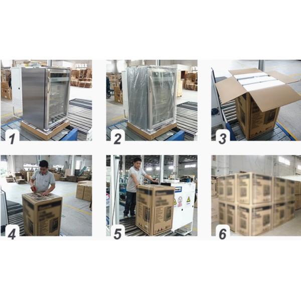 Stainless Steel Swing 4 Doors Cold Drink Cooler/ Under Counter Bar Refrigerator, Built-in Glass Door Back bar Cooler