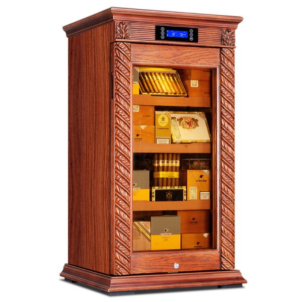 Exquisite Vintage Solid Wood Cigar Cooler Cooler Humidor Cabinet