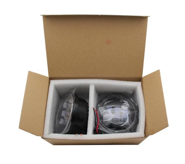 30Watt Led Harley Davidson Fog Light For Jeep Wrangler Jk / 6000K Xenon White Auto Fog Lamps