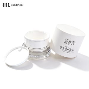Crystal-Clear Shatter-Resistant Customizable Acrylic Cream Jar for Cosmetic