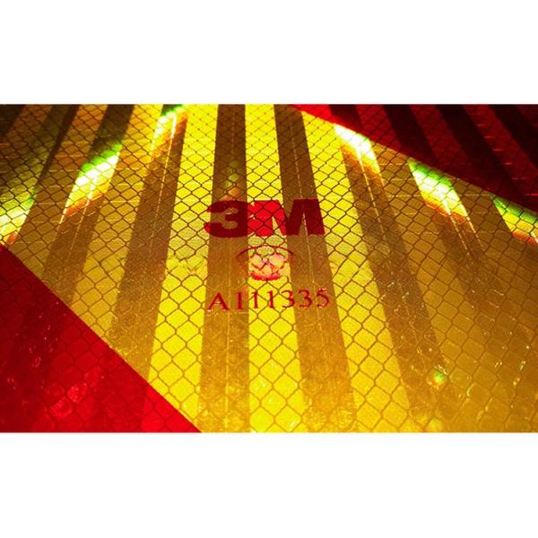 Highway Safety Yellow Red Color Glass Bead Honey Comb Trailer Truck Chevron Reflectors Custom Printing
