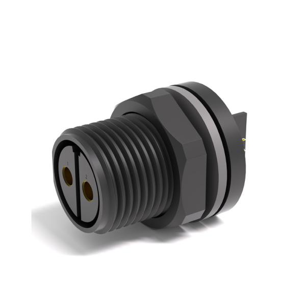 IP67 PA6 Nylon Waterproof Circular Connector M12 100VAC Industrial Threaded Type