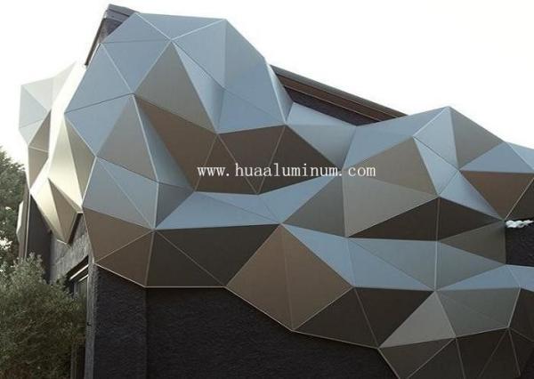 1600*4500mm Aluminium Solid Panel , SGS Aluminium Composite Cladding Panels