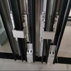Commercial Aluminum Folding Door with Multi-point Locking Low Maintenance and