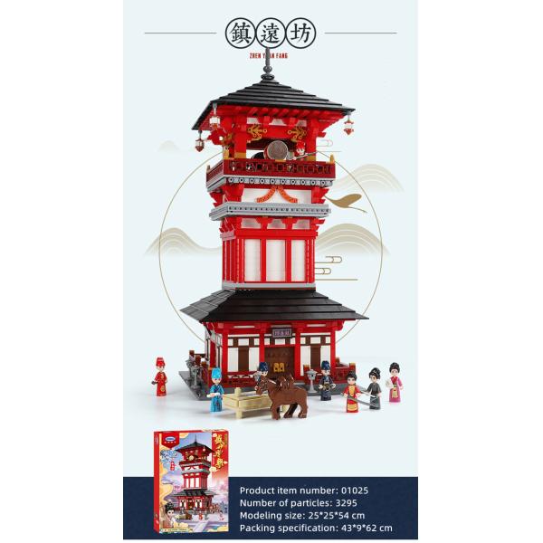 Compact Small Particle Building Blocks Highly Restored Tang Dynasty Architecture
