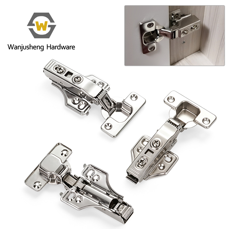Push-to-open Rebound Hinge Cabinet Buffer Hydraulic Hinge Touch Latch No Handle Cabinet Door Hardware