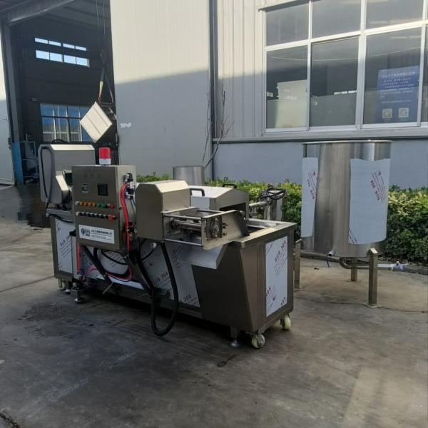 Stainless Steel Large Automatic Gas Frying Machine for Dough Chicken Meat Onion Potato