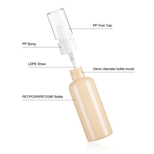 PCR plástico personalizado do ANIMAL DE ESTIMAÇÃO da garrafa 100ML 120ML da loção do corpo para o cuidado da cara