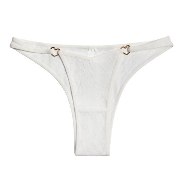 Sexy G String Ropa interior para damas Ajustable Cintura baja Sin costuras Breve Hipster Bragas Anillo en forma de corazón Tanga