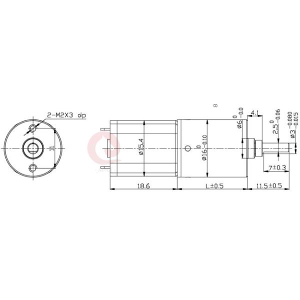 Мотор планетарной шестерни щетки DC JQM-16RP030 16mm 3V 6V 12V для кондиционера