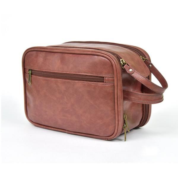 New Cowhide Pattern Toiletry Bag For Business Trip, Travel, Cosmetics And Bath Supplies Waterproof Storage Bag