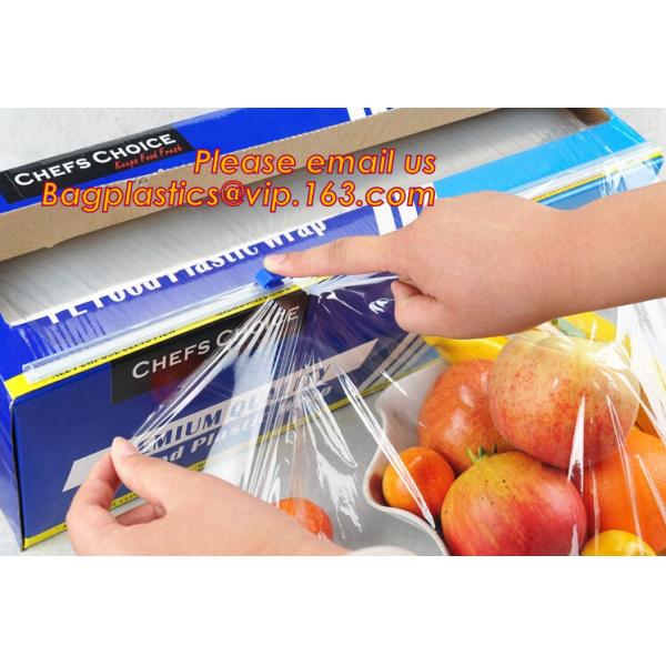 Keep Fresh PE food wrap plastic Cling film wrap jumbo roll, LLDPE power stretch wrap film food wrap stretch film, bageas