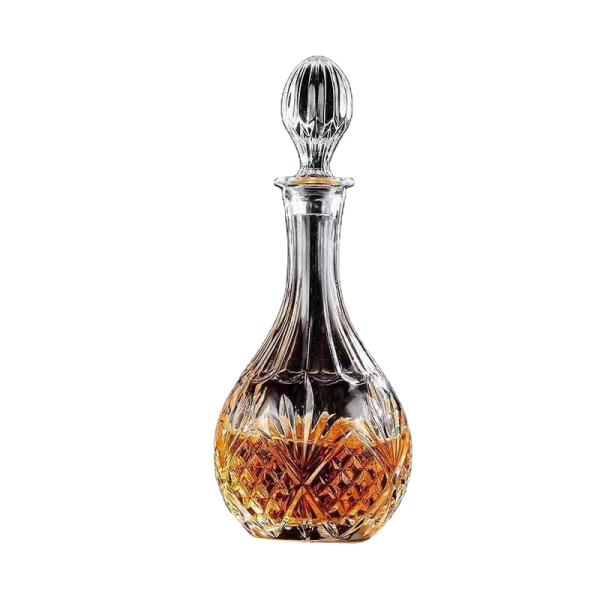Engraving Fashion Shape Super Flint Brandy Spirits Empty White Liquor xo Glass Bottle square