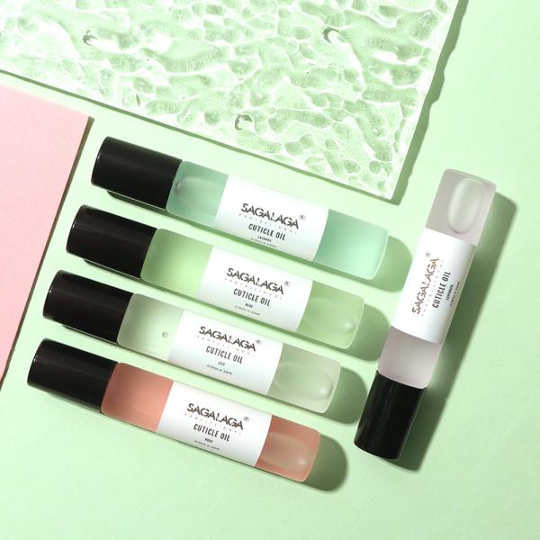 MSDS Certified Peach Vitamin E Cuticle Nail Nutrition Care Products Oil Roller Tube Oem Pen Scents Private Label for Nails Cuticle