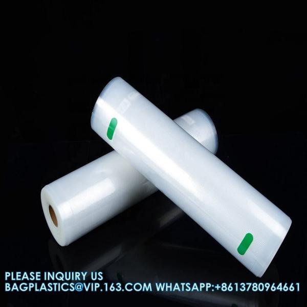 Transparent PA PE Plastic Storage Bags Vacuum Sealer Food Saver Roll 30m Embossed Vacuum Sealer Bags Packaging