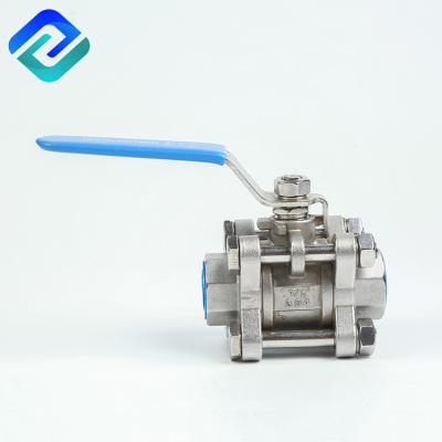 PN63 1000PSI PN63 3PC Ball Valve 2 Inch Lost Wax Casting