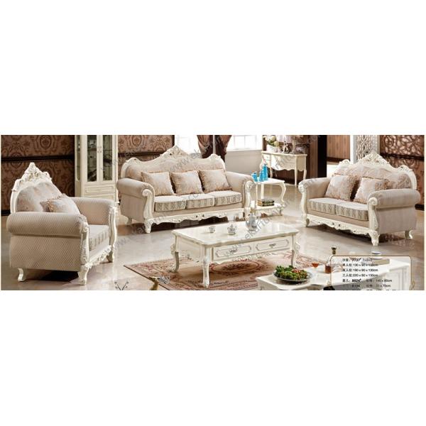 Classic European Living Room Leather Sofa Set Arab Furniture