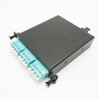Matériel du module LSZH de cassette de l'aluminium MTP MPO avec l'adaptateur multi de l'Aqua LC 4C de mode