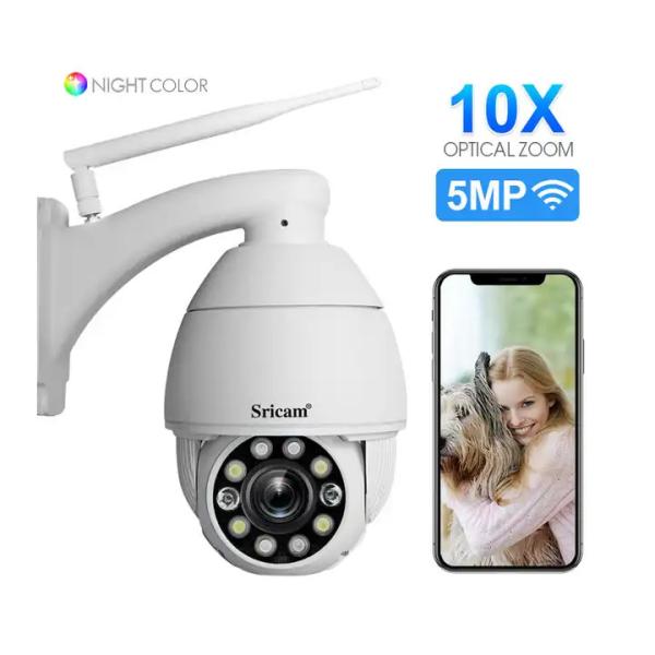 5MP 10X Zoom PTZ Optics Camera CCTV Wifi IP Security Outdoor Cameras Monitor System