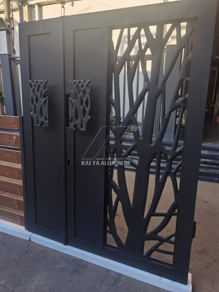 Decorative Courtyard Entrance Aluminum Door Profile For Garden