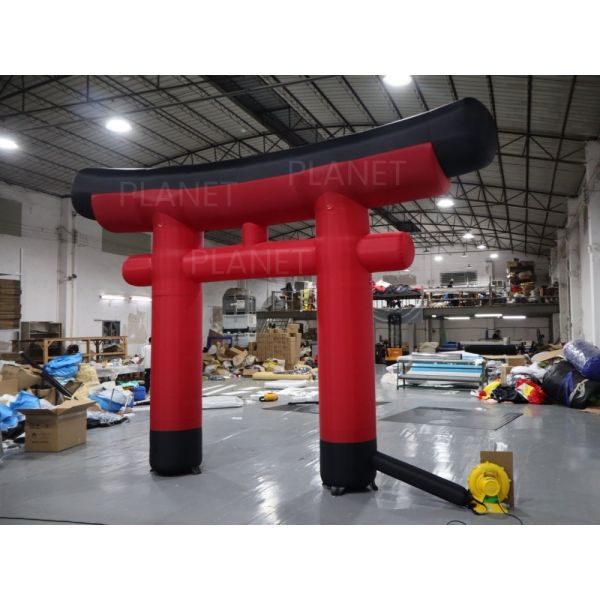 Outdoor Custom Japanese Red Gate Advertising Arch Inflatable Torii for Event