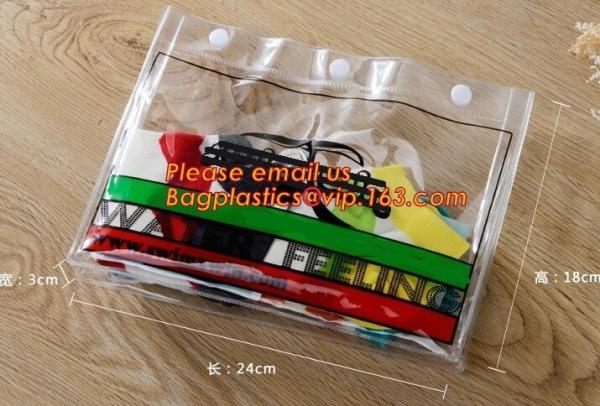 clear pvc pencil bag/Zip lockk plastic clear pvc pencil case/custom color plastic pencil bag