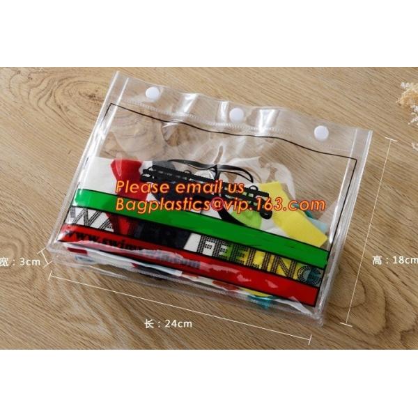 clear pvc pencil bag/ziplock plastic clear pvc pencil case/custom color plastic pencil bag