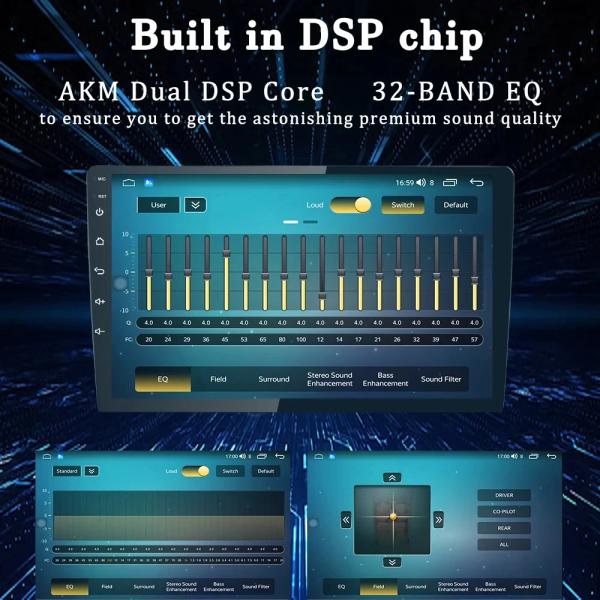 Главное устройство универсального автомобильного радио с операционной системой Android 11.0 и встроенным Android Auto