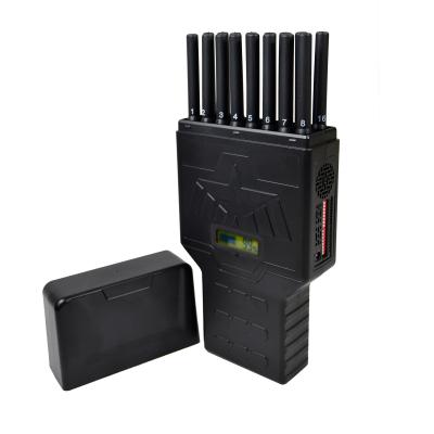 O LCD indica o jammer do sinal do telefone de 5G células de WIFI GPS 3G 4GLTE