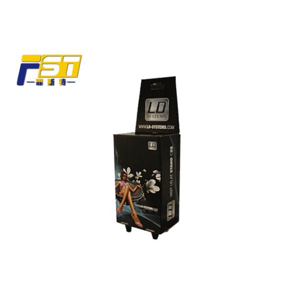 Доказательство облегченной голубой коробки вагонетки картона цвета влажное удобное с 4 колесами