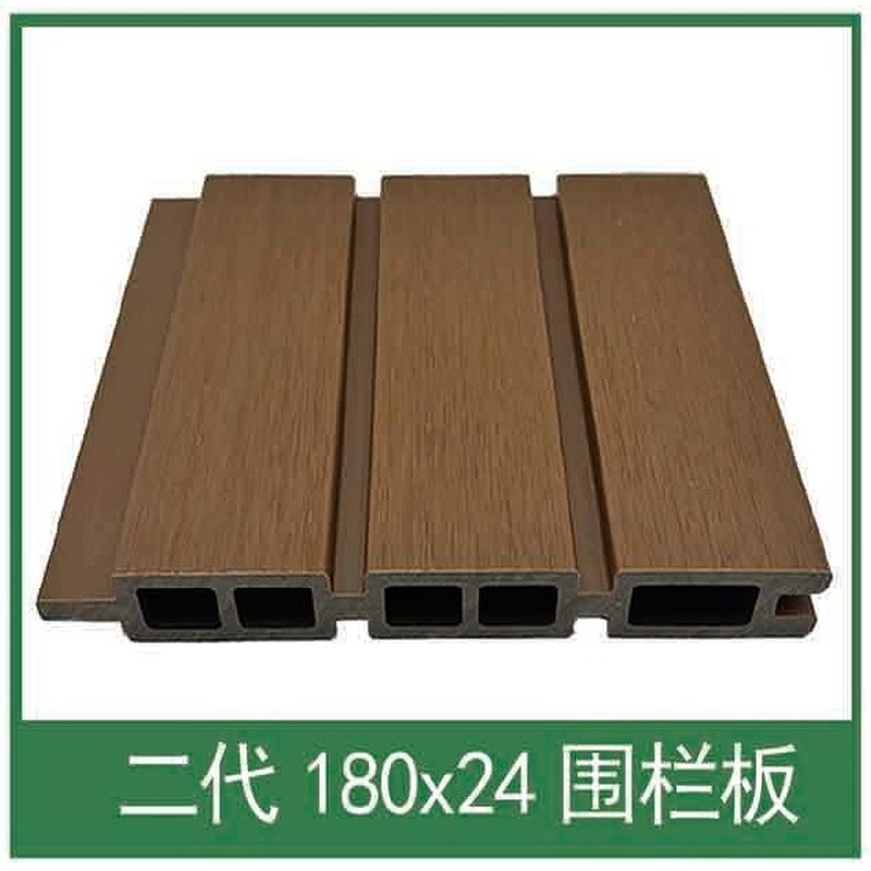 Wood Plastic Composite WPC Fence Board 180x24mm Privacy Fence Panel Outdoor