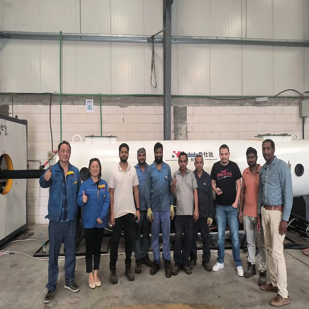 110-2200mm Pre-Insulated Pipe Production Line with Computerized Control and Vacuum And Water Spraying Cooling