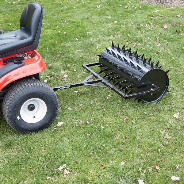 LAS14 - 14mm Diameter Atv Ballast Roller with spikes tooth ; Lawn aerator Roller with tines For Farm