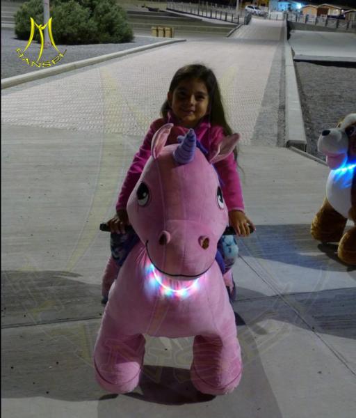 Hansel plush electric kids entertainment equipment animal ride for kids