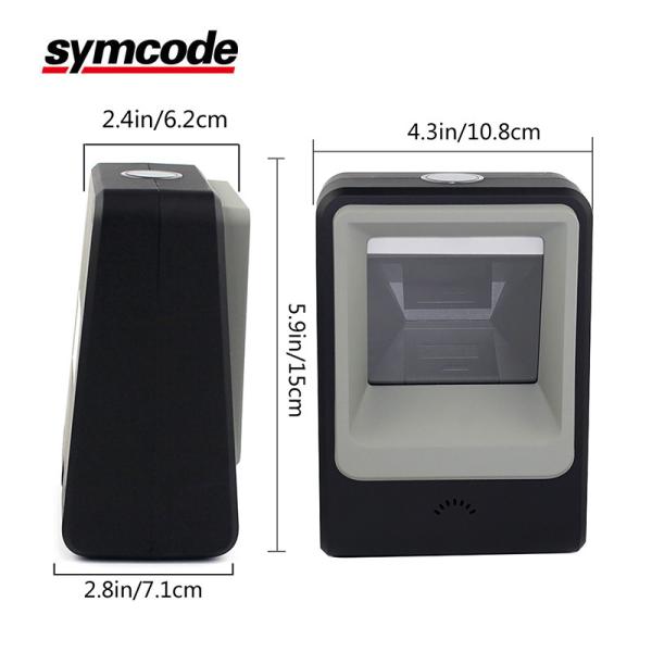 2D Desktop Barcode Scanner ABS Material For Passenger Station Ticket Window