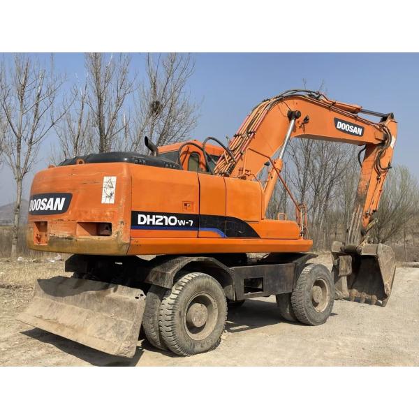 Оригинальное используемое колесное экскаватор Doosan DH210-7