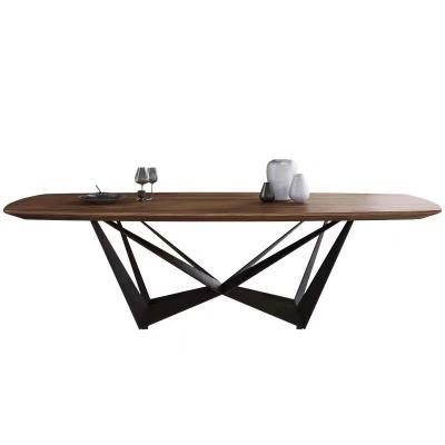 Table à manger en bois industriel OEM Table à manger en bois grande ensemble de 8 à 10 places
